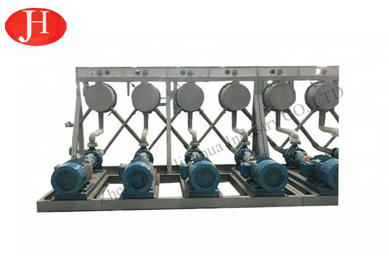 Linha de processamento máquina do amido de mandioca da capacidade de 12 T/H do desidratador da pasta do amido de Hycrocyclone