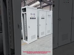 Sistema de controlo eléctrico industrial para a produção de amido de mandioca / amido de trigo