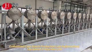 Linha de produção de amido de milho e operação automática de farinha de milho de qualidade