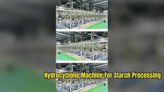 Máquina de hidrociclone para processamento de amido